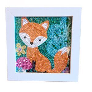 Sweet Baby Fox Beaded Picture